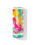 The front view of a sugar-free 12oz can of Sherbet Swirl Alani Nu Energy, flavored with other natural flavors.